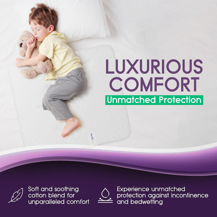 Incontinence Bed Pads - Reusable Waterproof Underpad Chair, Sofa and Mattress Protectors - Highly Absorbent, Machine Washable - for Children, Pets and Seniors (30X36 (Pack of 4), Multi-Color)