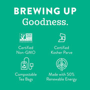 Tea Moroccan Mint Green Tea - Caffeinated, Non-Gmo Project Verified Premium Tea with No Artificial Ingredients, 20 Count (Pack of 6) - 120 Bags Total