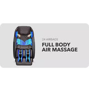 Prestige Series Black Faux Leather Reclining 3D Massage Chair with Foot Rollers and Heated Seat